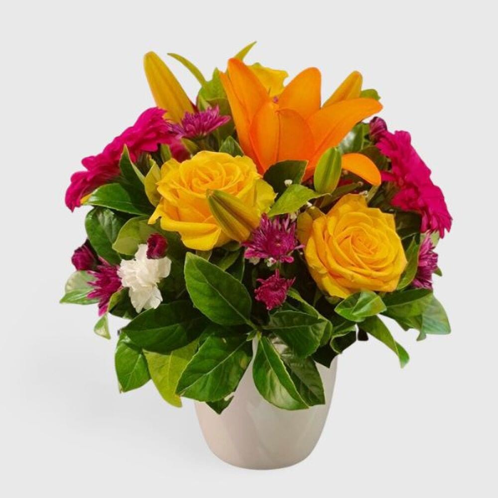Yellow Rose Vase